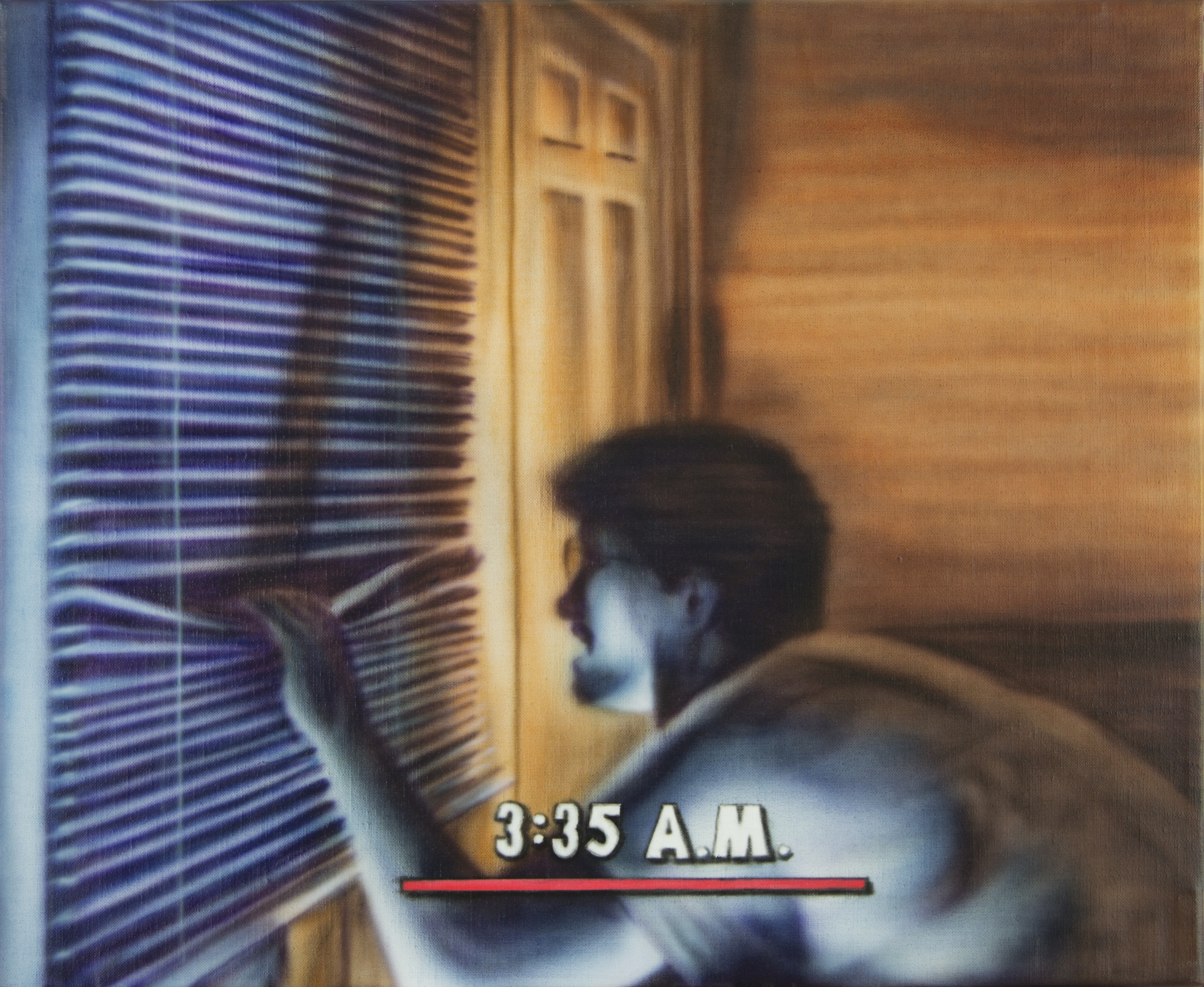 3:35 A.M. Acrílico sobre lienzo, 40 x 35 cm, 2022
