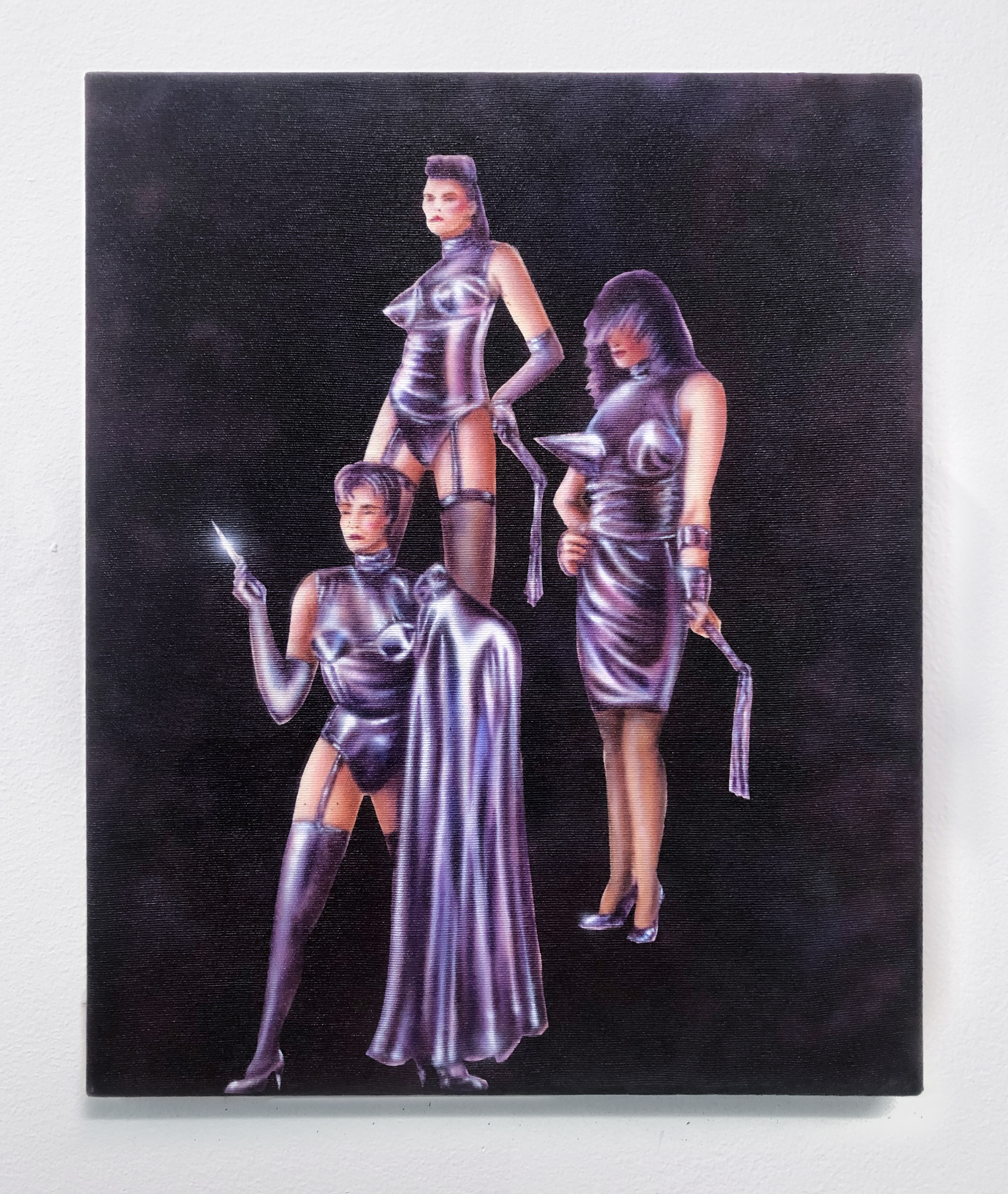 Las hermanas Sister. Acrílico sobre lienzo, 33 x 27 cm, 2022