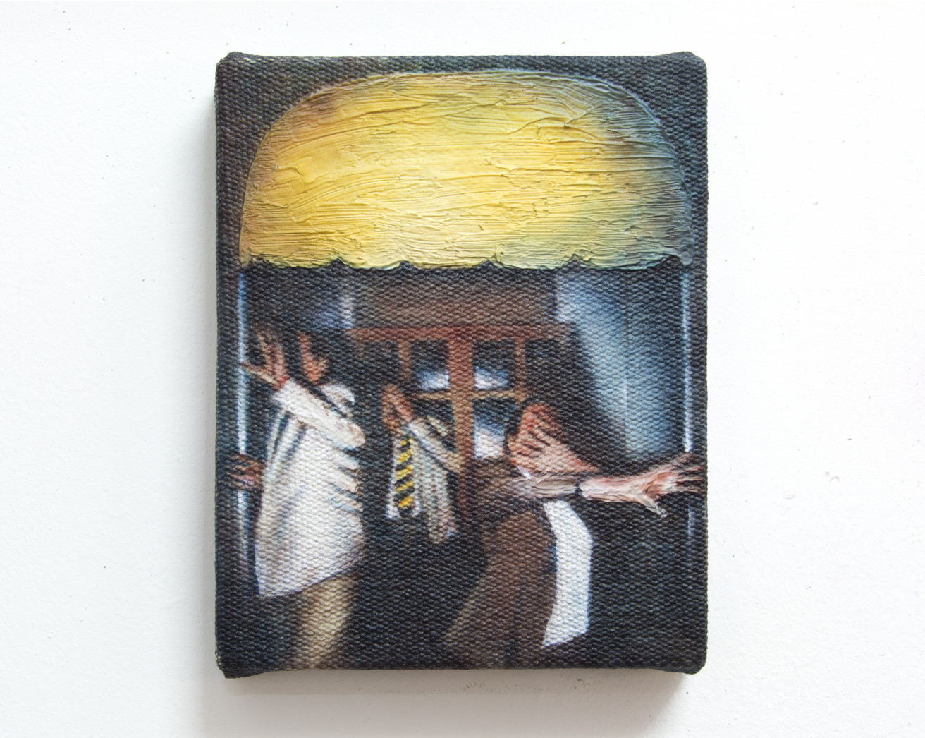 Ninguna señora va al Villa Ottilia. Acrílico sobre lienzo, 15 x 20 cm, 2023