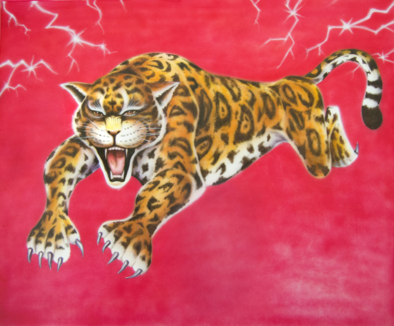 Tigre. Acrílico sobre lienzo, 180 x 150 cm, 2021